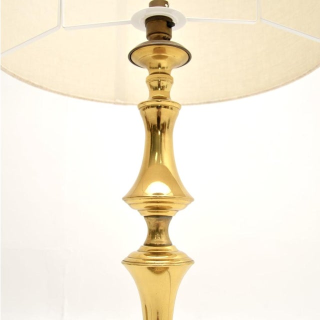 1970s Large Vintage Brass Table Lamps, 1970s, Set of 2 For Sale - Image 5 of 7