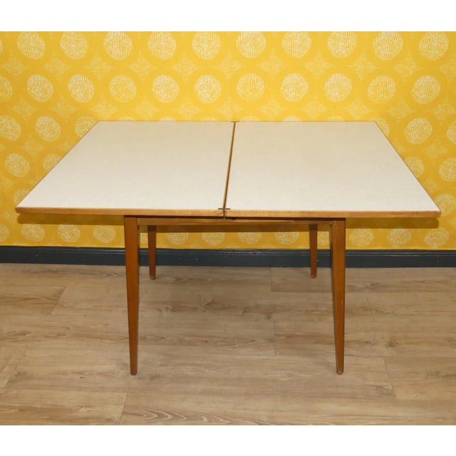 Folding Rotating Kitchen Table with Drawer, 1950s For Sale - Image 12 of 12