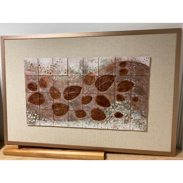 By Artist Cecelia Rutherford of Holland, Ohio. A Beautiful, large-scale nature-inspired wall tile relief artwork. This...