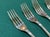 Silver-Plated Fish Forks with Malmaison Pattern from Christofle, Set of 5 For Sale - Image 5 of 6