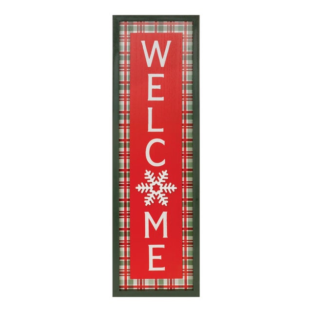 Welcome the holiday season with festive cheer! This Framed Winter Welcome Sign, crafted from durable MDF wood, brings...