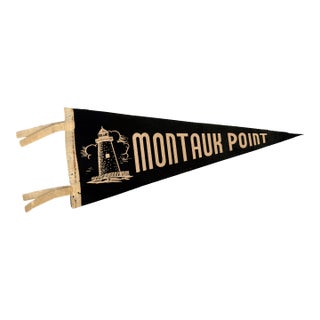 Vintage Montauk Point Hamptons Pennant For Sale