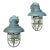 Vintage Maritime Solid Copper & Brass Sconces Size 14” High X 9” Wide X 10” Deep For Sale