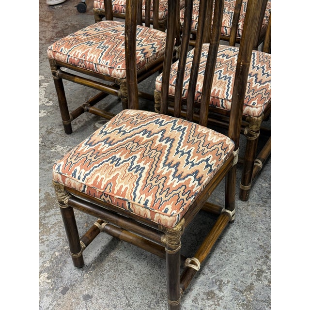 McGuire Furniture Late 20th Century Dining Side Chairs, Set of Eight For Sale In San Francisco - Image 6 of 12