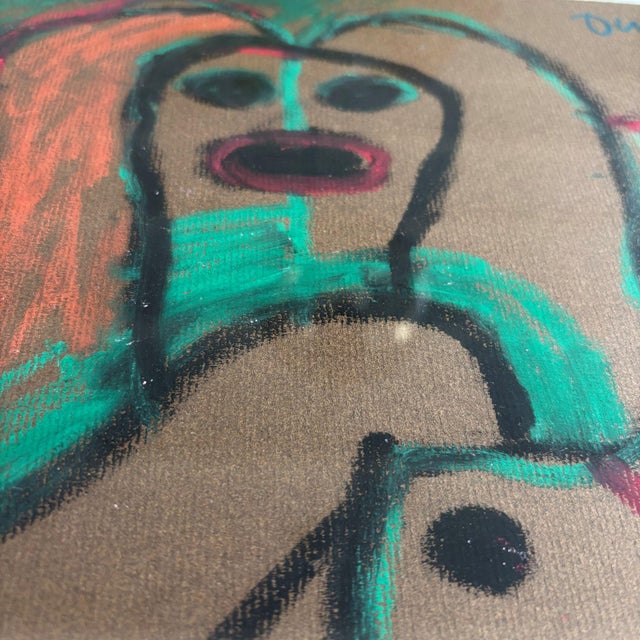 Ed Dukkers, Omhelzing II (Embrace II), 1984, Acrylic on Paper For Sale - Image 9 of 11