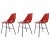 Plastic Czechoslovakian Red Fiberglass Dining Chairs, 1960s, Set of 3 For Sale - Image 7 of 7