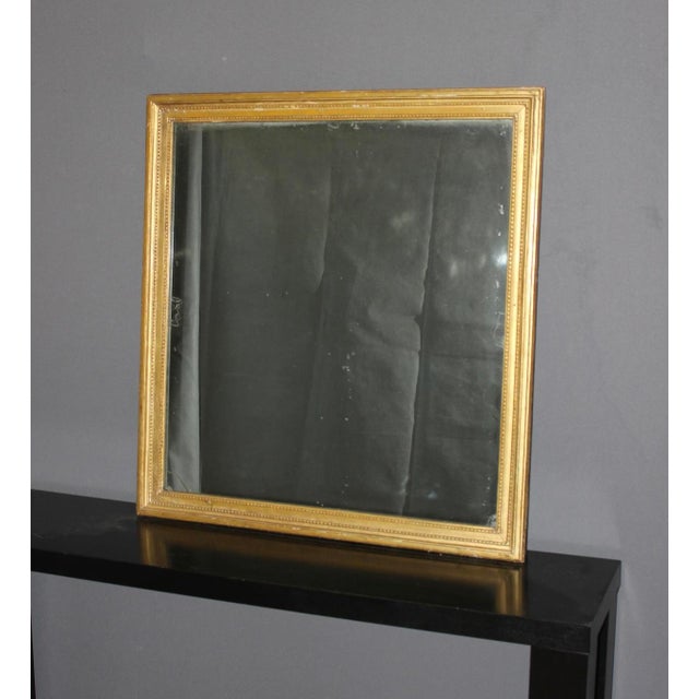 Louis XVI Mirror in Giltwood, 1700s For Sale - Image 9 of 11