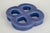Gustavsberg wall relief with hanging hole. Decorative stoneware wall relief in an organic four-lobed form with open...