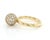 Metal Mid 20th Century Tiffany & Co HardWear Pave Diamond 8mm Ball Ring 18K Yellow Gold Size 4 For Sale - Image 7 of 8