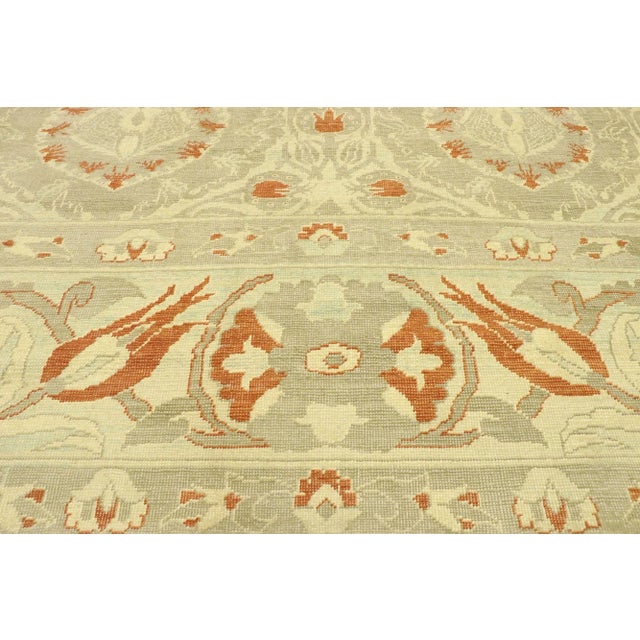 Turkish Oushak Rug With Arts & Crafts Style Inspired by William Morris - 13'10 X 17'04 For Sale - Image 4 of 9