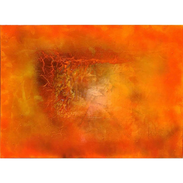 Artemio Ceresa, Scorci d'infinito red border n.5, Mixed Media, 2023 For Sale