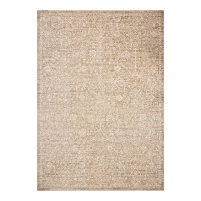 Chris Loves Julia x Loloi Palma Bark / Natural 2'-7" x 12'-0" Runner Rug For Sale