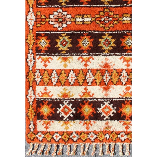 Vintage Moroccan Berber Rug, rug , country of origin / type: Morocco / Tribal, circa Late-20th Century. Measures: 6' x 9'....