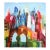 New York - Original Contemporary Urban Architecture Acrylic Painting on Canvas For Sale