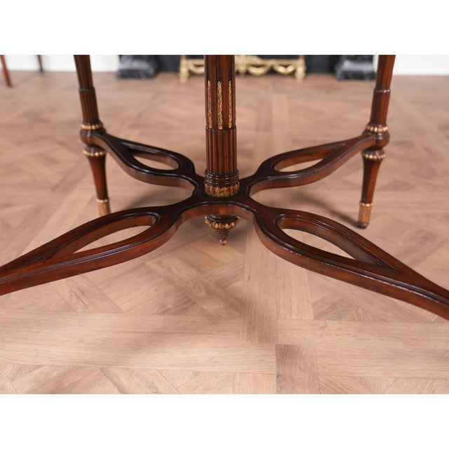 Stone 1990s Vintage Marble Top Center Table For Sale - Image 7 of 12