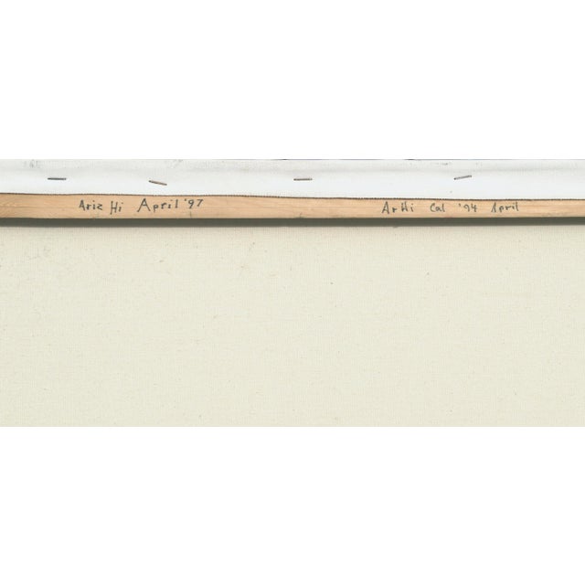 Textile Superstition Mountains, Arizona Desert Vertical Landscape by Kenneth Lucas For Sale - Image 7 of 9