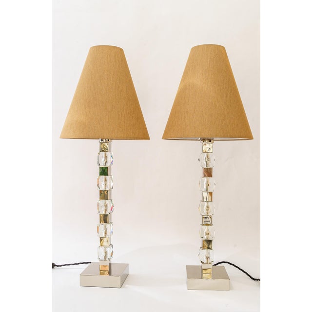 Large Nickel Table Lamps from Bakalowits & Söhne, 1950s, Set of 2 For Sale - Image 16 of 16