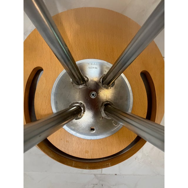 Pair 2 Lyra Bar Stool by Sigurdur Thorsteinsson for Group Italia / Magis, 1990s For Sale - Image 12 of 13