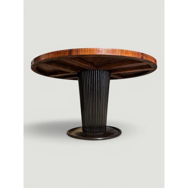 Mid-Century Italian Round Dining Table attributed to Osvaldo Borsani, 1950s For Sale - Image 6 of 18