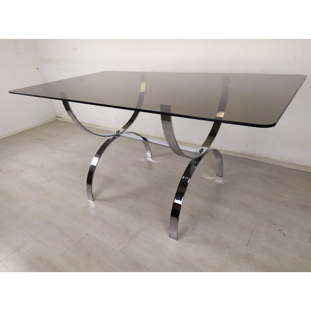 Vintage Glass Chrome Office Desk, 1970s For Sale - Image 18 of 18