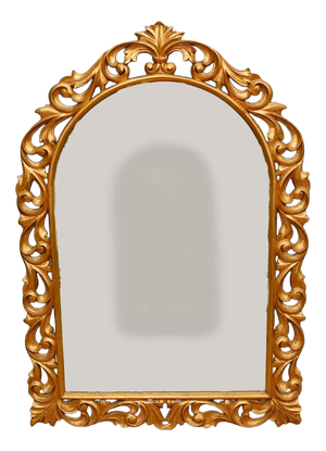 Italian Wall Mirror in Gilt Rococo Frame