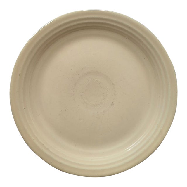 1940s Homer Laughlin Fiestaware Old Cream Salad Plate For Sale