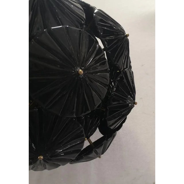 Black Mid-Century Black Murano Art Glass Sputnik Chandelier, 2000 For Sale - Image 8 of 10