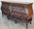 French Provincial 19th Century French Provincial Louis XV Carved Walnut Bombe Double Commode For Sale - Image 3 of 11