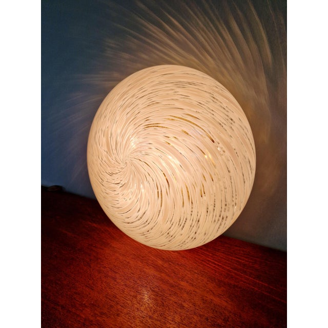 Ceiling Light in Brass and White Murano Glass, Hillebrand Lightning, 1970s from Hillebrand Lighting For Sale - Image 9 of 18