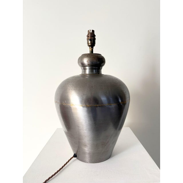 1960s Modernist Mixed Metal Table Lamp, France, 1960s For Sale - Image 5 of 9