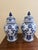 Late 20th Century Late 20th Century Chinoiserie Large Blue and White Porcelain Ginger Jars, Pair For Sale - Image 5 of 7