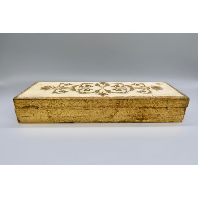 Vintage Florentine Giltwood Box For Sale - Image 4 of 11