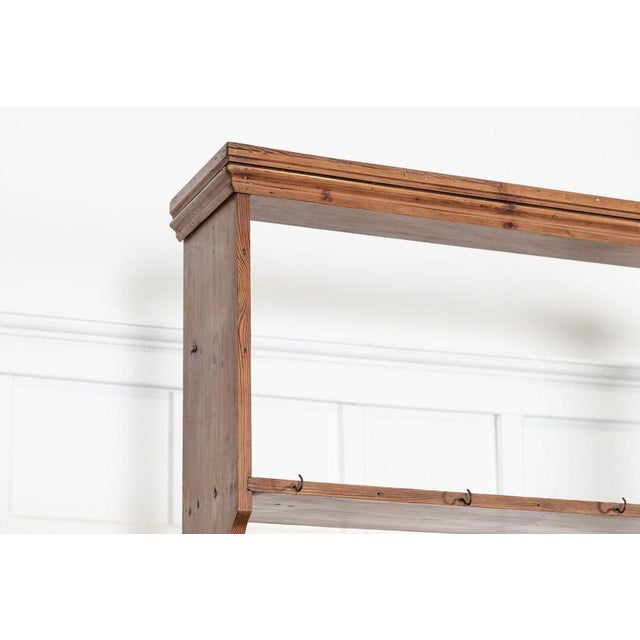 Large 19th Century English Pine Waterfall Dresser For Sale - Image 17 of 18