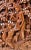 Balinese Hand Carved Wood Sculptural Wall Panels, Rama & Sita From the Ramayana Epic Saga, Three Dimensional For Sale In Tampa - Image 6 of 12