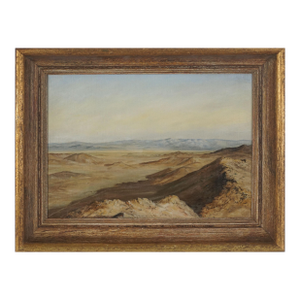 Mid Century Original Oil Plein Air Landscape of Western Nevada by Phoebe K. Higgins