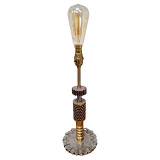 Antique Brass Candy Drop Roller Lamp For Sale