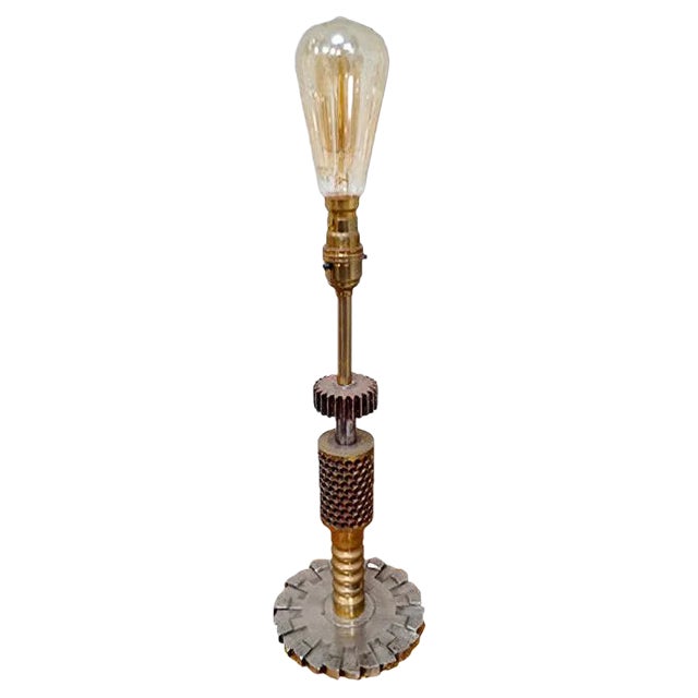 Antique Brass Candy Drop Roller Lamp For Sale