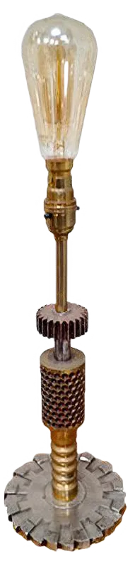Antique Brass Candy Drop Roller Lamp
