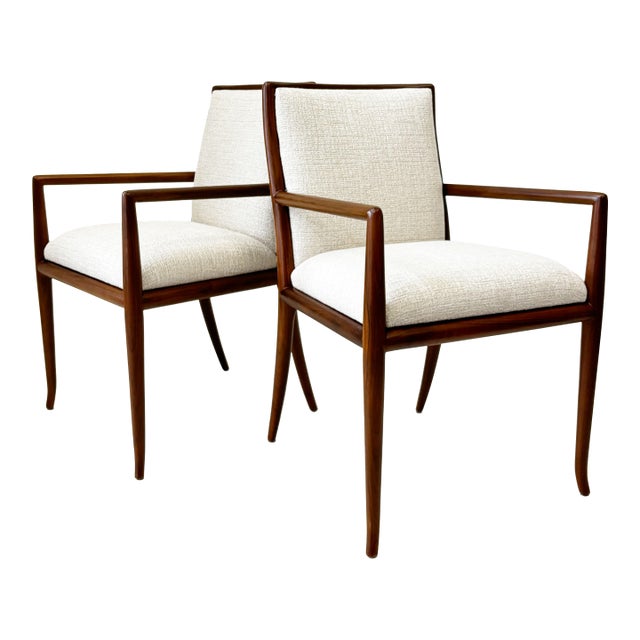 Armchairs in the Manner of Th. Robsjohn-Gibbings 1950s For Sale