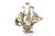 Silver Filigree Caravel with Flags and Portuguese Symbols For Sale - Image 6 of 9