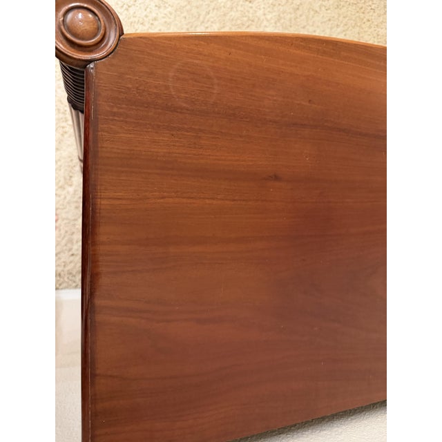 Wood Antique American Federal Bowfront Chest of Drawers, Flame Mahogany, C. 1820 For Sale - Image 7 of 15