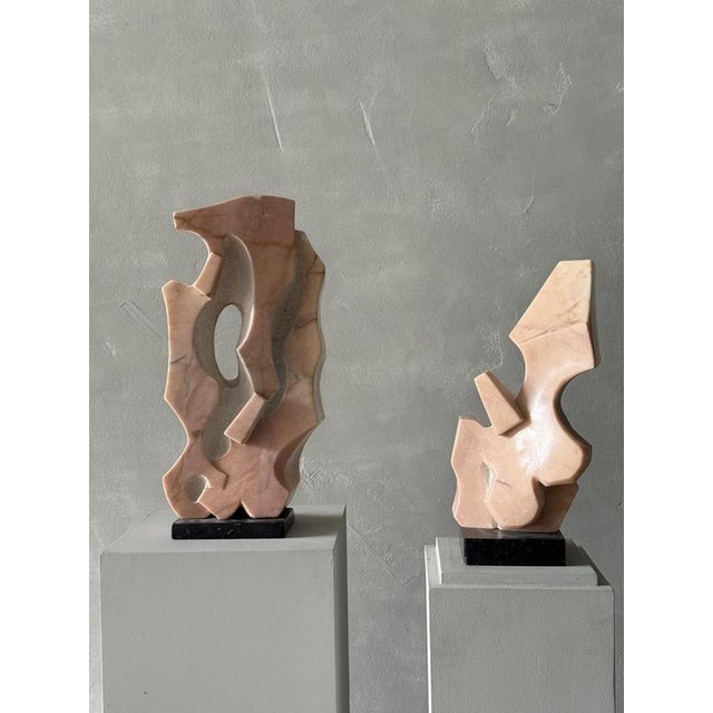 Jesus Castello, Two Abstract Sculptures, Marble For Sale - Image 3 of 13