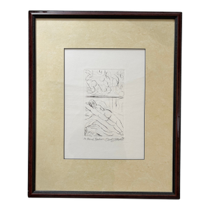 Leslie Fawkes Original Drypoint Etching "French Bedroom" (1987) – Rare 1/7 Edition, 1992 Gallery Provenance