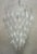 Mid-Century Murano Round Transparent White Color Chandelier For Sale - Image 6 of 11
