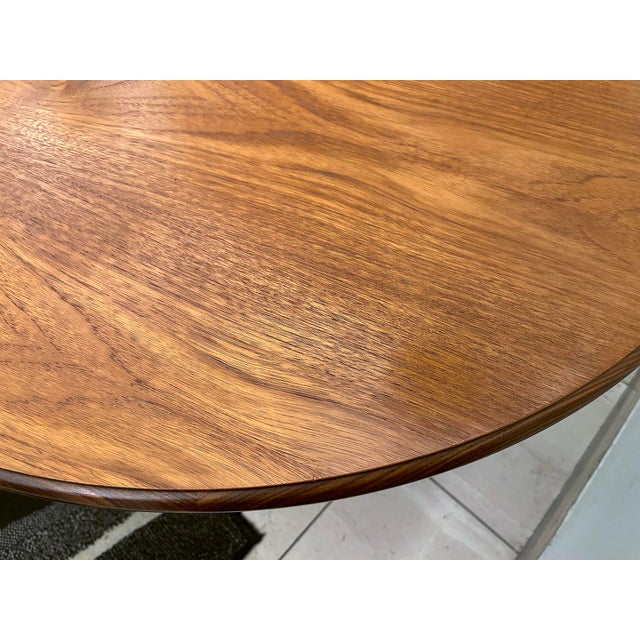 Vintage Space Age Tulip Table in Wood For Sale - Image 11 of 12