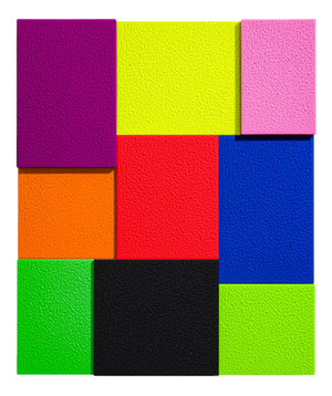 Peter Halley, Color, Nine Times II, LITO Print