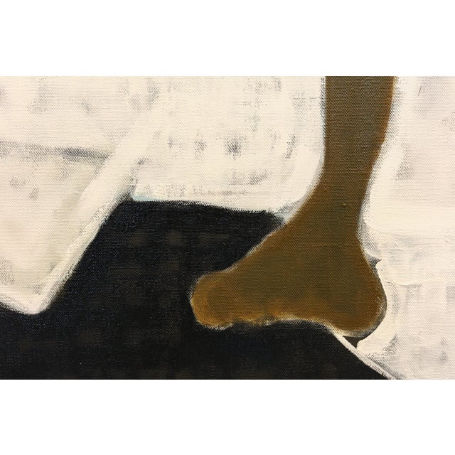 Contemporary Large Contemporary Horse Painting. Man on Horseback 200 X 180 Cm For Sale - Image 4 of 12