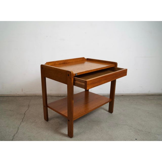 Mid-Century Modern 1970’s Mid-Century Danish Modern Teak Nightstand For Sale - Image 3 of 12