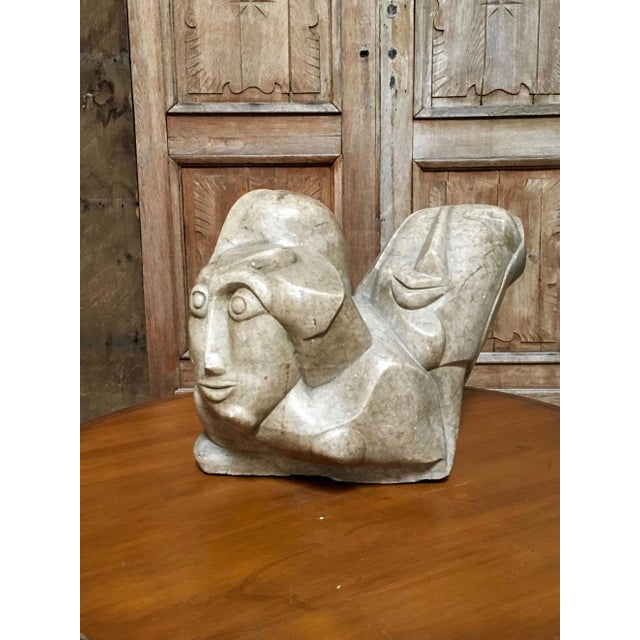 Silver 20th Century Abstract Marble Sculpture For Sale - Image 8 of 8