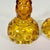 Glass Antique Art Deco Boho Chic Hollywood Regency Depression Era Amber Starbust Candle Holders - A Pair For Sale - Image 7 of 11